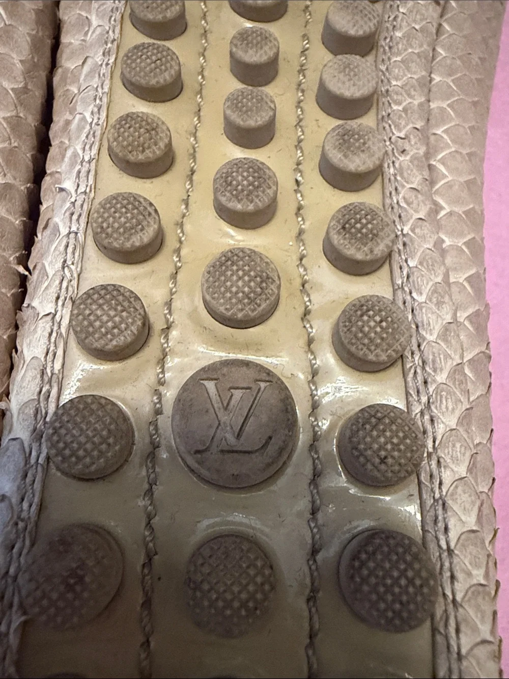 Louis Vuitton Snakeskin Leather Ballerina Authentic Ballerina Flats. Like New!